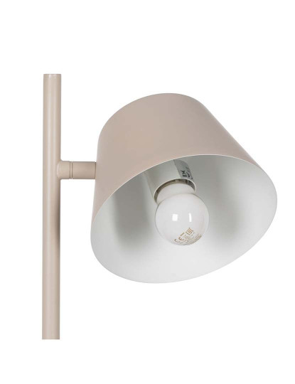 imagem de Candeeiro Mesa Metal Creme 6