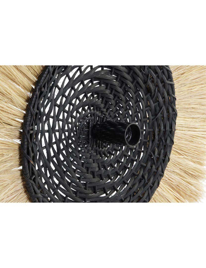 imagem de Candeeiro Parede Natural Preto Colonial Ferro 220 V 25 W Jute 4