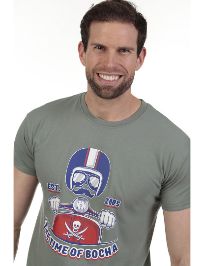 imagem de Pack de 3 T-Shirts Homem Azul-Verde-Branco9