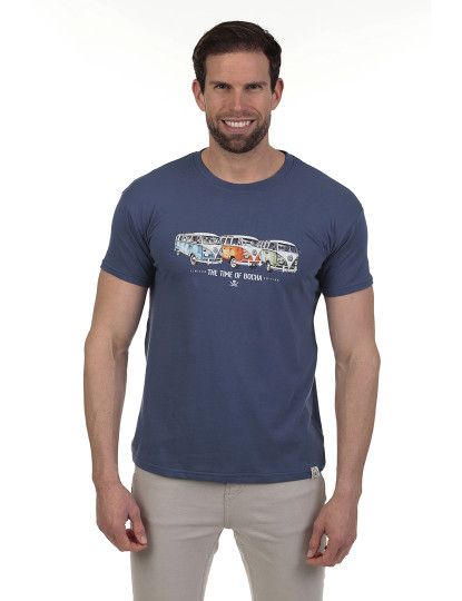 imagem de Pack de 3 T-Shirts Homem Azul-Verde-Branco2
