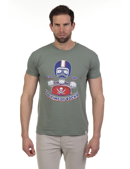 imagem de Pack de 3 T-Shirts Homem Azul-Verde-Branco3