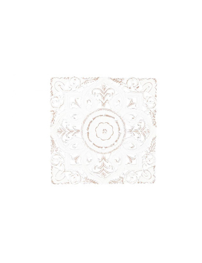 imagem de Decoração de Parede Mdf 60X2X60 Mandala Decape Branco1