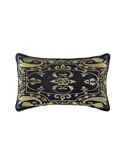 imagem de Almofada Poliéster 50X10X30 500 Gr, Bordado Preto1