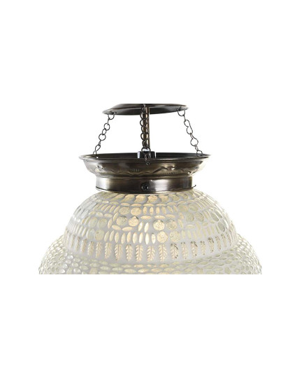 imagem de Lâmpada de Tecto Metal Vidro 23X23X33 Branco5