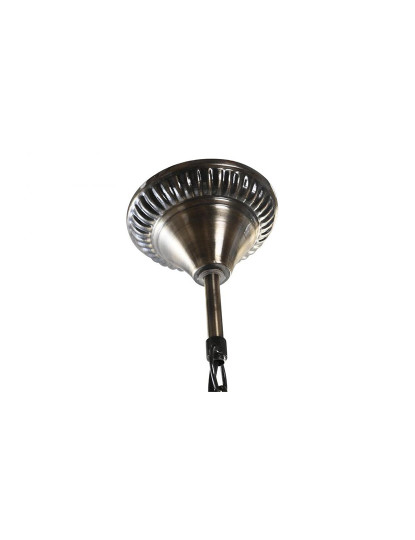 imagem de Lâmpada de Tecto Metal Vidro 23X23X33 Branco6