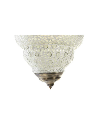 imagem de Lâmpada de Tecto Metal Vidro 23X23X33 Branco4