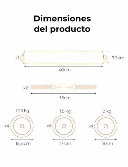 imagem de Halteres FED 20 kg 20 Kg4