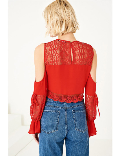 imagem de Blusa Ombros Descobertos Vermelho5