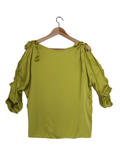 imagem de Blusa Shot Atilhos Nos Ombros Amarelo1