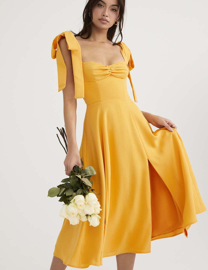 imagem de Vestido Comprido Senhora Amarelo4