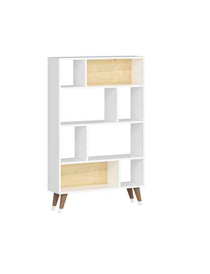 imagem de Estante Harby Branco Sapphire Oak 4