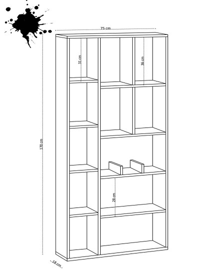 imagem de Estante Demios Sapphire Oak4