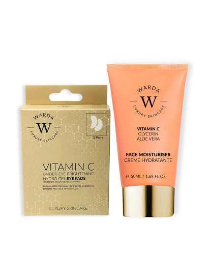 imagem de Warda - HYDRO GEL ILUMINADOR DE VITAMINA C SOB OLHOS x 3 + HIDRATANTE SKIN GLOW BOOST VITAMINA C 50ml1