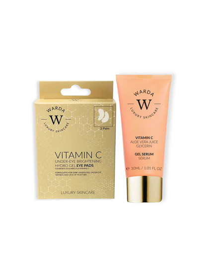 imagem de Warda - VITAMINA C HYDRO GEL ILUMINADOR SOB OLHOS x 3 + SKIN GLOW BOOST VITAMIN C GEL SERUM 30ml1