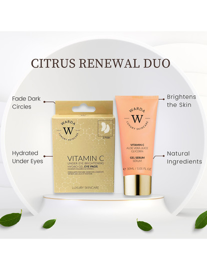 imagem de Warda - VITAMINA C HYDRO GEL ILUMINADOR SOB OLHOS x 3 + SKIN GLOW BOOST VITAMIN C GEL SERUM 30ml2