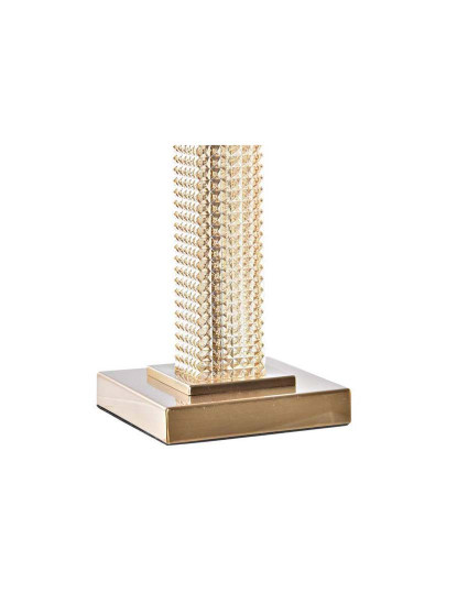 imagem de Candeeiro Mesa Metal Vidro Dourado 3