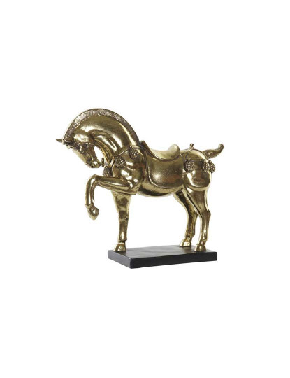 imagem de Figura Resina Cavalo Dourado 1