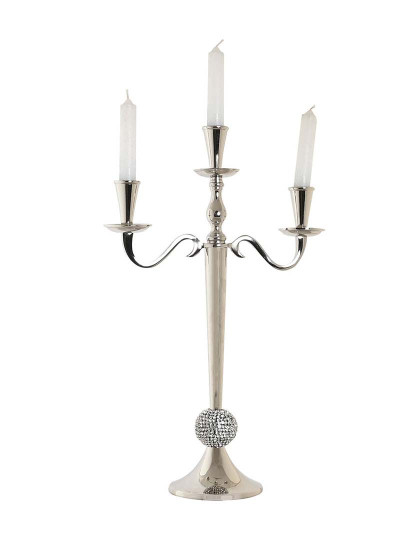 imagem de Candelabro Alumínio Acrílico Cromado 4