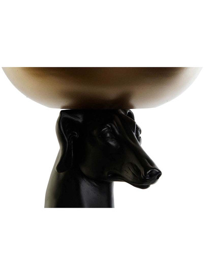 imagem de Figura Resina Cão Galgo Preto 2