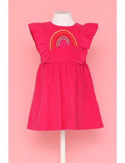 imagem de Vestido Flower Power Menina Fucshia1