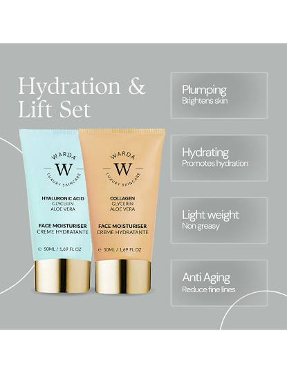 imagem de SKIN HYDRATION BOOST HYALURONIC ACID MOISTURISER 50ml + SKIN LIFTER BOOST COLLAGEN MOISTURISER 50ml2