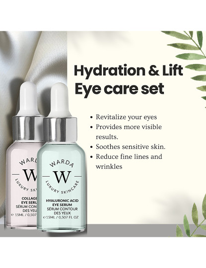 imagem de SKIN LIFTER BOOST COLLAGEN EYE SERUM 15m + SKIN HYDRATION BOOST HYALURONIC ACID EYE SERUM 15ml2