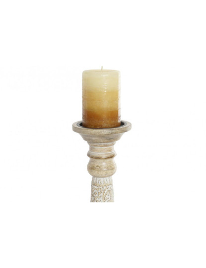 imagem de Porta Velas Mango Metal Floral Castanho 4