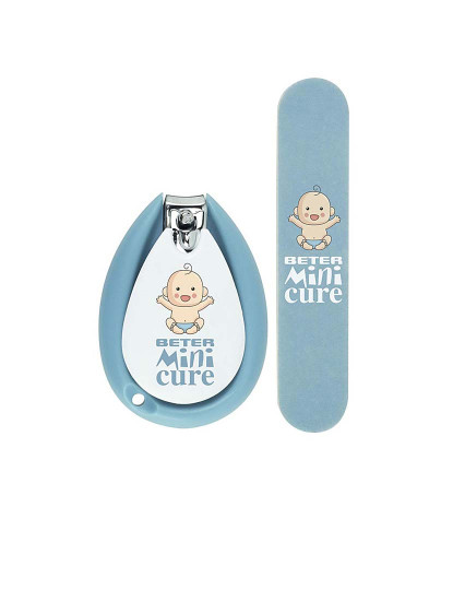 imagem de Coffret Cuidado de Unhas Bebé Mini Cure Azul 2pçs1