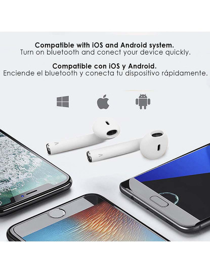 imagem de Earpods D120 Tws Bluetooth 50 Touch Azul4