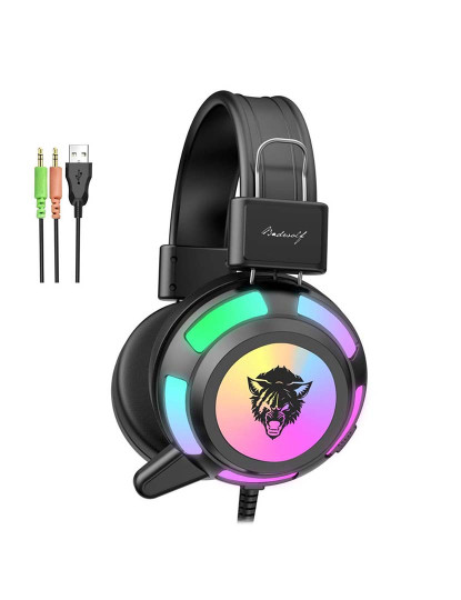 imagem de Headset V8 RGB Auriculares Gaming Para PC LED9