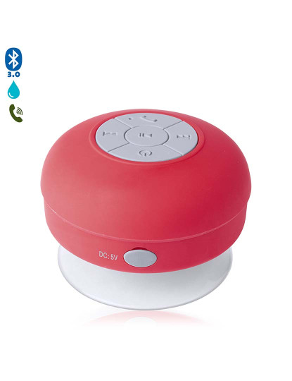 imagem de Coluna Rariax Bluetooth c/ Ventosa Vermelho1