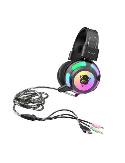 imagem de Headset V8 RGB Auriculares Gaming Para PC LED10