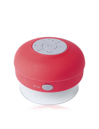 imagem de Coluna Rariax Bluetooth c/ Ventosa Vermelho6