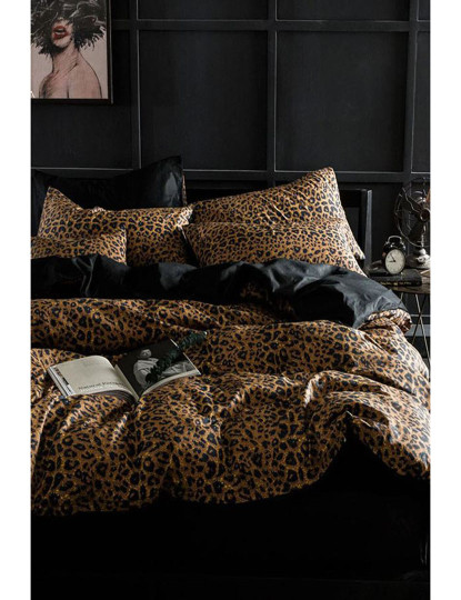 imagem de Conjunto Roupa Cama Casal Leopard3