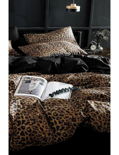 imagem de Conjunto Roupa Cama Casal Leopard1