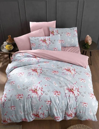 imagem de Conjunto Roupa Cama Casal Rosas1