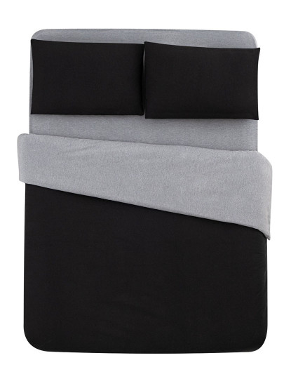 imagem de Conjunto Roupa Cama Casal Cinzento Preto4