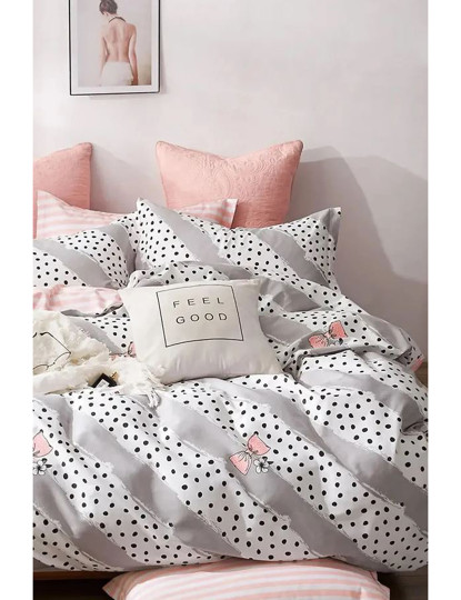 imagem de Conjunto Roupa Cama Solteiro Polka Dot1