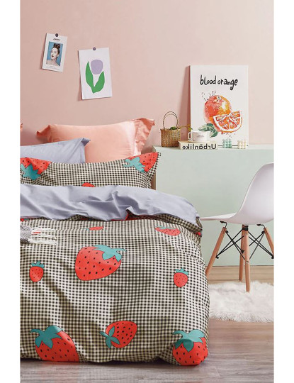 imagem de Conjunto Roupa Cama Casal Strawberry1