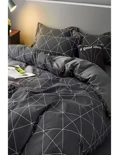 imagem de Conjunto Roupa Cama Solteiro Pyramid Cinzento1