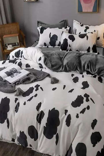 imagem de Conjunto Roupa Cama Solteiro Dalmatian Cinzento2