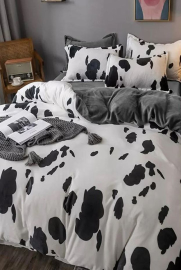 imagem de Conjunto Roupa Cama Casal Dalmatian Branco2