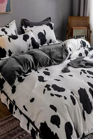 imagem de Conjunto Roupa Cama Casal Dalmatian Branco3