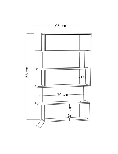 imagem de Estante Oxford Oak 3