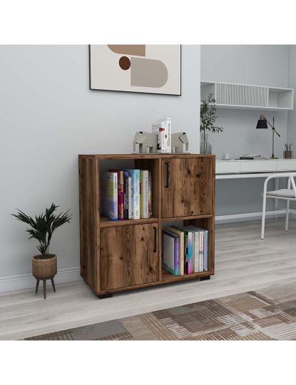 imagem de Estante Vaskes Claro Walnut1