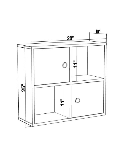 imagem de Estante Tuttle Antracite Oak4