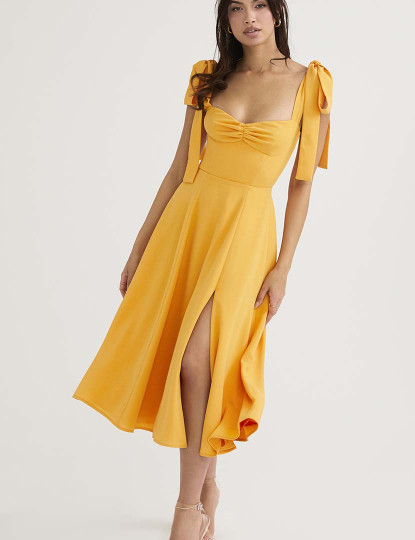 imagem de Vestido Comprido Senhora Amarelo1