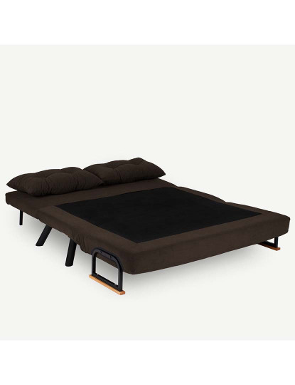 imagem de Sofá Cama 2 Lugares Sando Castanho4