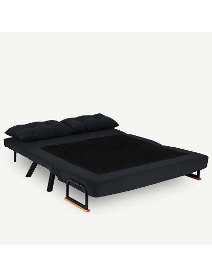 imagem de Sofá Cama 2 Lugares Sando Preto4