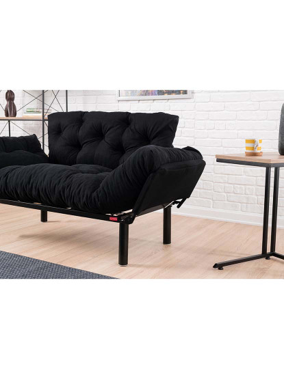 imagem de Sofá-Cama 2 Lugares Nitta Preto4